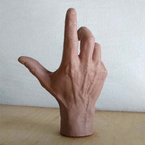 Back of Hand Sculpture Study using Monster Clay by Roy Nottage